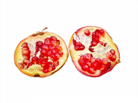 Pomegranate fruits isolate on white background