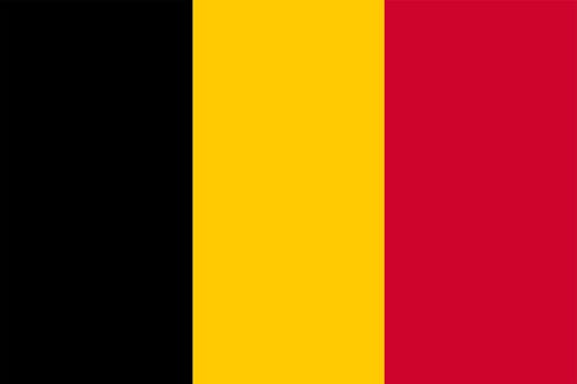 A Belgium flag black yellow red tricolor background illustration