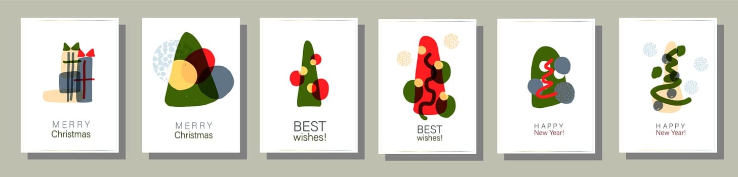 Abstract poster with geometric shapes and spots. Trendy design. Modern banner design.