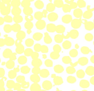 Abstract poster with geometric shapes and spots. Trendy design. Modern banner design. Texture of yellow circles on a white background.
