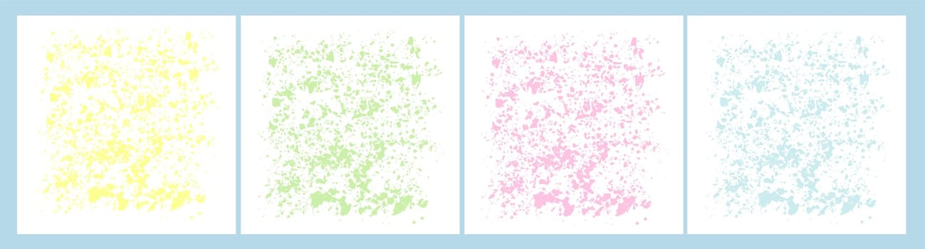 Abstract poster with geometric shapes and spots. Trendy design. Modern banner design. Pastel circles texture on a white background.
