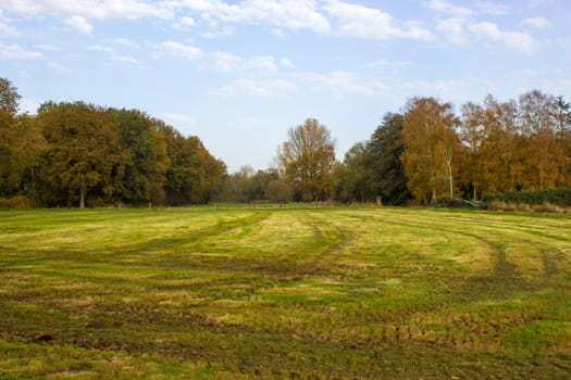 German countryside landscape, Lower Rhine Region