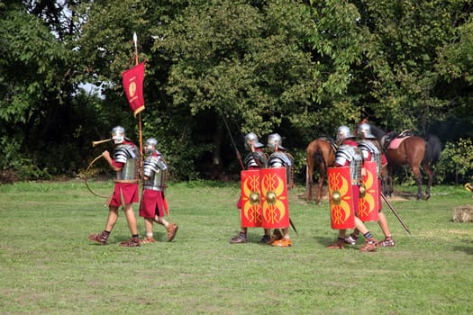 Dionysus festivities in Andautonia, ancient Roman settlement near Zagreb, Croatia