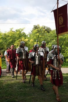 Dionysus festivities in Andautonia, ancient Roman settlement near Zagreb, Croatia