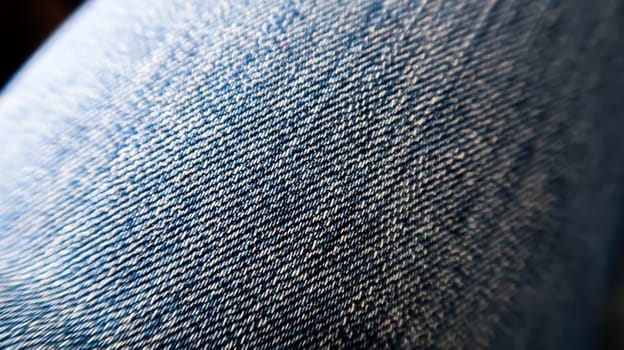 Close up of jeans material