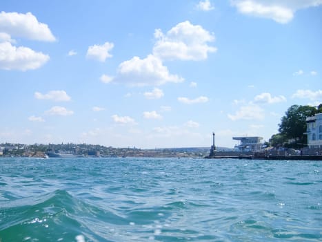 waters of the black sea near Sevastopol.