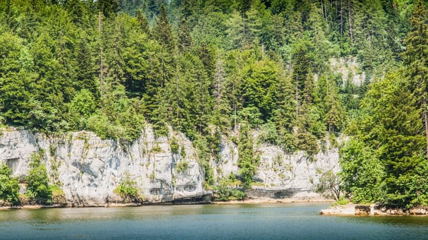 Gorges du Doubs at the Franco-Swiss border in France