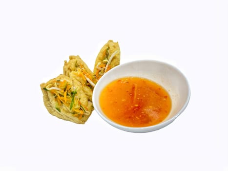 Malay cuisine or Stuffed Tofu called Tauhu sumbat