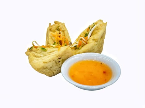 Malay cuisine or Stuffed Tofu called Tauhu sumbat
