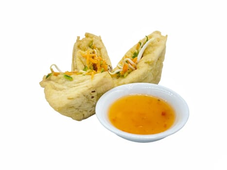 Malay cuisine or Stuffed Tofu called Tauhu sumbat