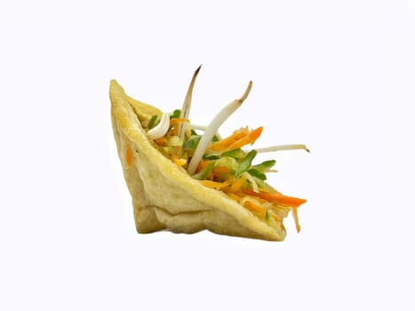 Malay cuisine or Stuffed Tofu called Tauhu sumbat