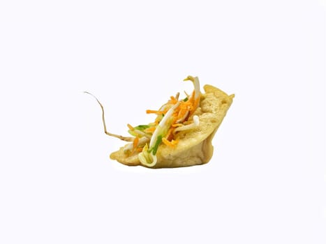 Malay cuisine or Stuffed Tofu called Tauhu sumbat