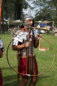 Dionysus festivities in Andautonia, ancient Roman settlement near Zagreb, Croatia