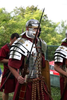 Dionysus festivities in Andautonia, ancient Roman settlement near Zagreb, Croatia