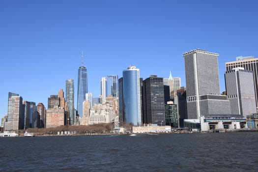 A breathtaking view of the southern tip of Manhattan,New York.