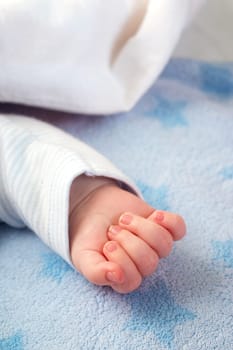 Hand of sleeping baby