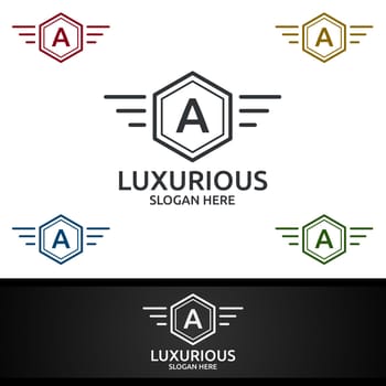 Luxurious Royal Logo for Jewelry, Wedding, Hotel or Fashion Design