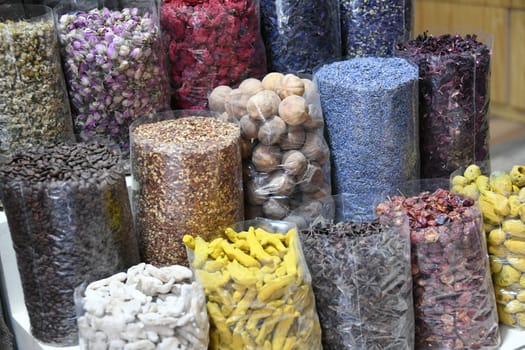 A tourist attraction is the bazaar in Nizwa in Arab Oman. There are many oriental spices and food ingredients to see.