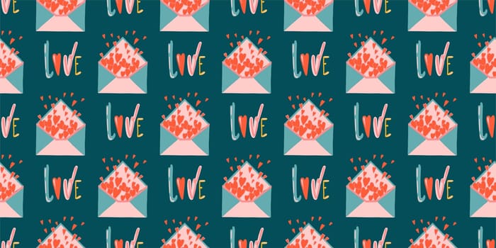 Modern paper art seamless pattern with pattern for wallpaper design. Seamless patterns. Background, wallpaper. Vector design template. Abstract retro vector texture. Valentine's day pattern.