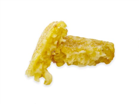 Hash browns or Potato patties isolated on white background