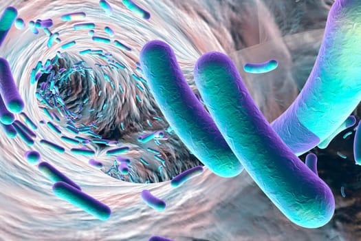 Biofilm of antibiotic resistant bacteria, closeup view. Image ca