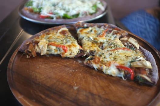 Delicious homemade  Art. The process of making cheese pizza