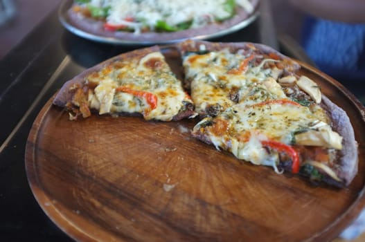 Delicious homemade  Art. The process of making cheese pizza