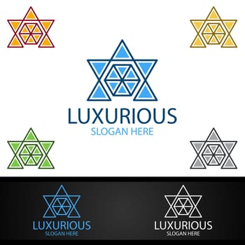 Luxurious Royal Logo for Jewelry, Wedding, Hotel or Fashion Design