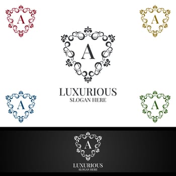 Luxurious Royal Logo for Jewelry, Wedding, Hotel or Fashion Design