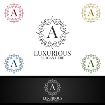 Luxurious Royal Logo for Jewelry, Wedding, Hotel or Fashion Design