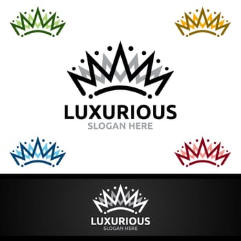 Luxurious Royal Logo for Jewelry, Wedding, Hotel or Fashion Design