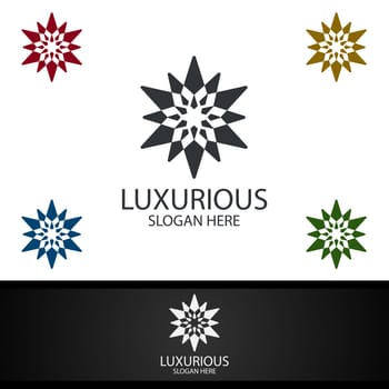 Diamond Luxurious Royal Logo for Jewelry, Wedding, Hotel or Fashion Design