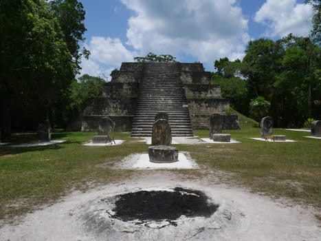 In Guatemala,the Mayan culture is still visible in the temple complexes.