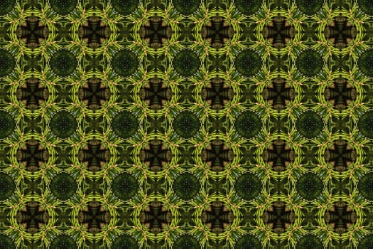 green kaleidoscopic patterns, abstract background for design