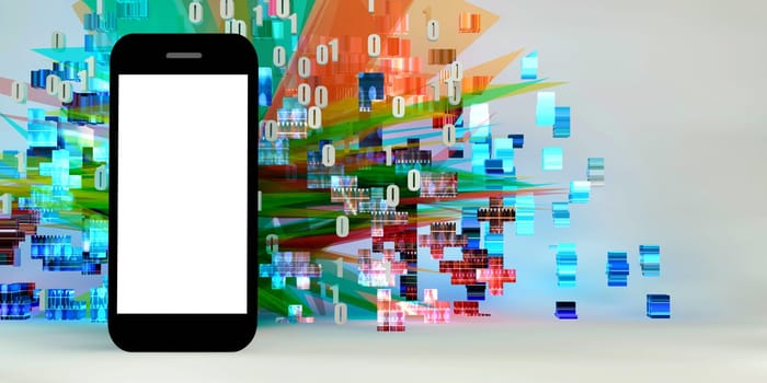 Cool New App Digital Advertisement Handphone Display