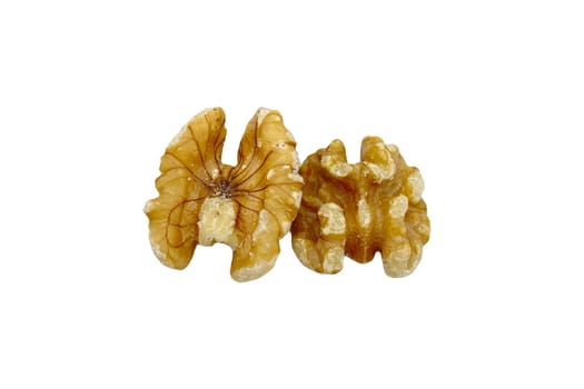 Walnuts isolated on white background