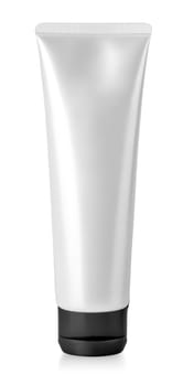 Blank cosmetic tube pack Of Cream Or Gel. Ready for your package design. isolated on white background - realistic photo image - with clip path