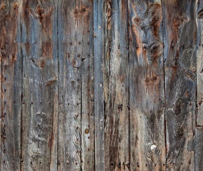 The rural old, grunge wooden panels. Selective focus