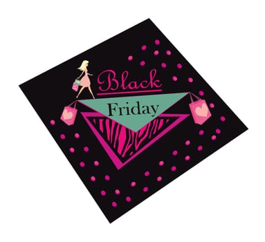 Black Friday - decorative sale card