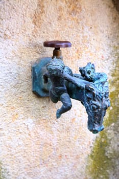 Antique faucet is a sight of Riedenburg