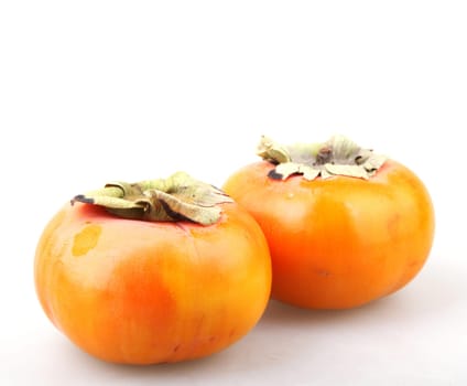 Fresh ripe persimmons