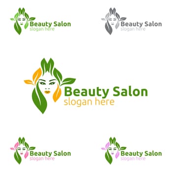 Natural Salon Fashion Logo for Beauty Hairstylist, Cosmetics, or Boutique Design