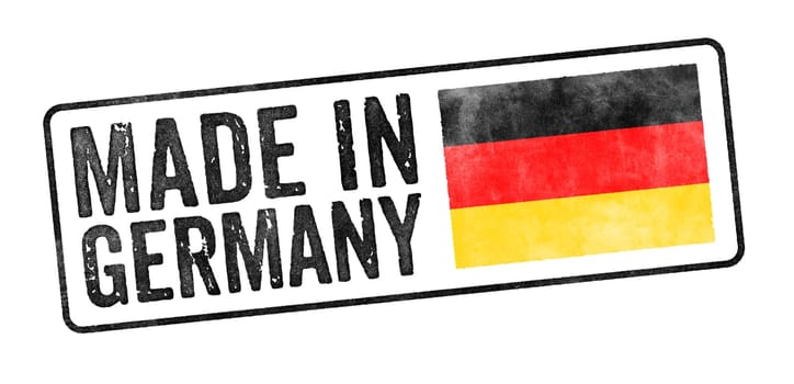 Stamp on a white background - Made in Germany