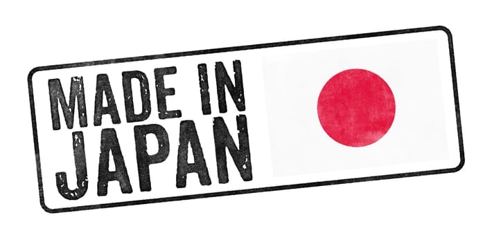 Stamp on a white background - Made in Japan