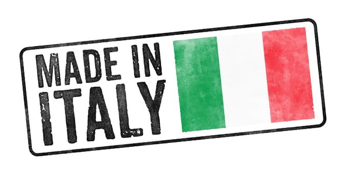 Stamp on a white background - Made in Italy