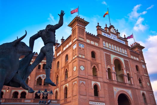 Bullring in Madrid, Las Ventas, situated at Plaza de torros. It is the bigest bullring in Spain.
