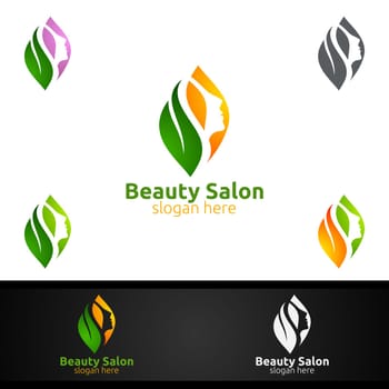 Natural Salon Fashion Logo for Beauty Hairstylist, Cosmetics, or Boutique Design