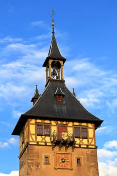 The upper gate tower is a sight of the city of Marbach am Neckar