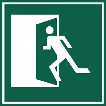 Sign signifying entry. Entrance sign illustration. Incoming person. Entrance icon for web and mobile. Man symbol and sign