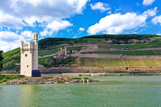 The mouse tower is a sight of the city of Bingen am Rhein